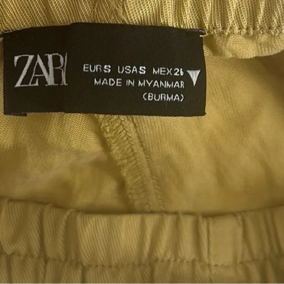 Zara Argentina Straight Wide-Leg trousers with pants sz M - Picture 4 of 6